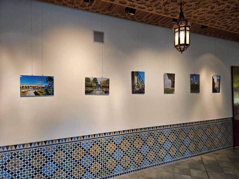 Im Saal der Empfänge hängt eine neue Fotoausstellung mit Bildern unseres Vereinsmitglieds Marlies Wille - ein Parkspaziergang der besonderen Art.